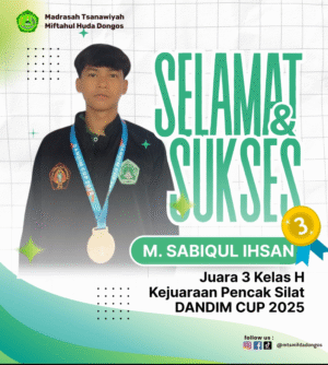 Siswa MTs Miftahul Huda Dongos Ukir Prestasi di Kejuaraan Pencak Silat DANDIM CUP 20
