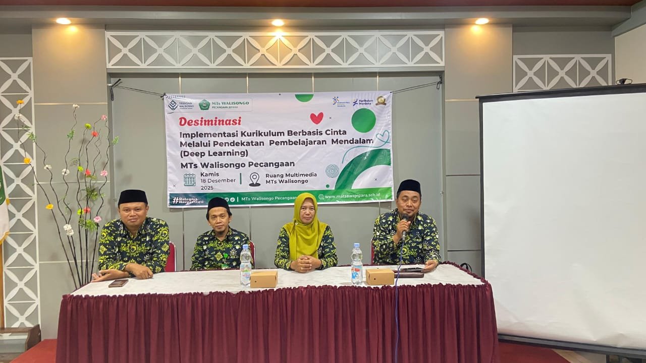 Sambut Semester Genap dan Tahun Ajaran baru 2026, MTs Walisongo Pecangaan Gelar Workshop Kurikulum Berbasis Cinta dengan Pendekatan Deep Learning