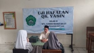 MTs Sunan Muria Kelet Adakan Tasmi’ Q.S Yasin Semester Ganjil TA 2025/2026