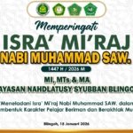 Yayasan Nahdlatusy Syubban Blingoh Gelar Peringatan Isra’ Mi’raj 1447 H