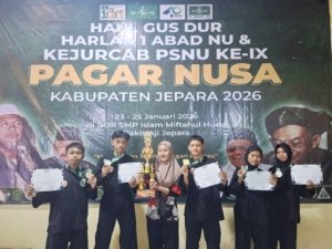 Atlet MTs Darul Ulum Purwogondo Bersinar di Kejurkab PSNU IX Pagar Nusa Jepara