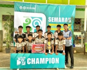 HUT ke-46 Yayasan Walisongo: MTs Walisongo Tunjukkan Taring di SMAWAS Futsal Competition
