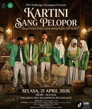 Peringati Hari Kartini, MTs Walisongo Pecangaan Pukau Penonton lewat Drama spesial “Kartini Sang Pelopor”