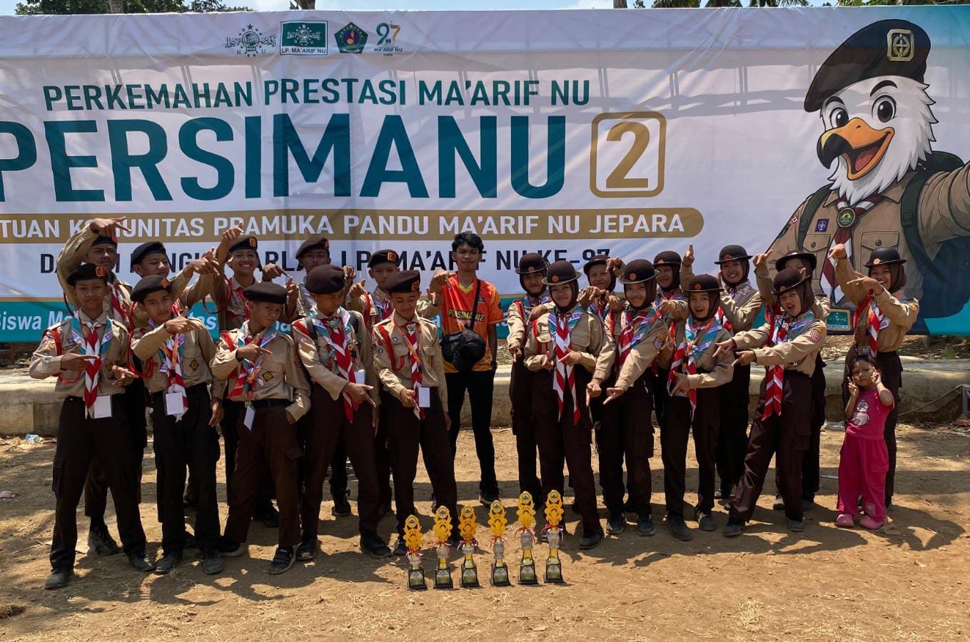 Pangkalan MTs Walisongo Tampil Memukau, Borong 6 Piala Sekaligus di Ajang Persimanu 2 Maarif Kabupaten Jepara